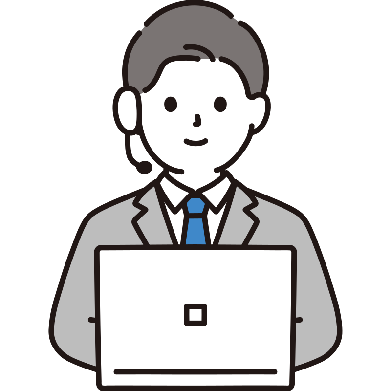 man-with-computer-and-headset-svgrepo-com