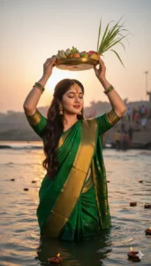 Chhath Puja Photo Editing Girl