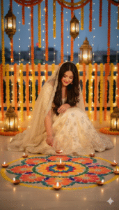Diwali AI editing for girls